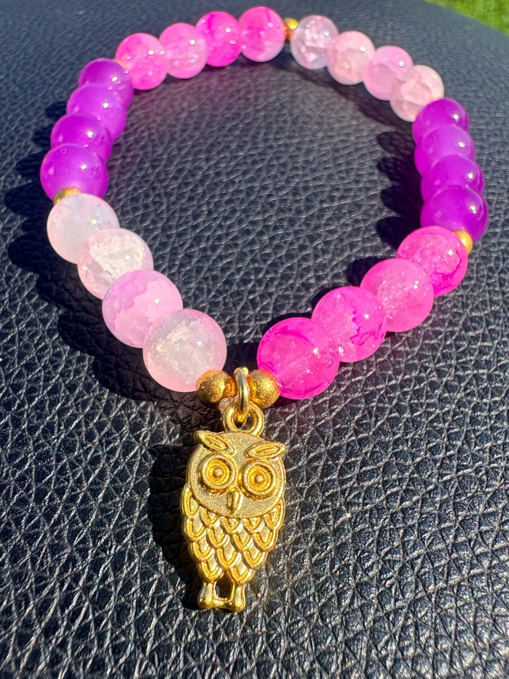 Owls intuition and self love handcrafted bracelet